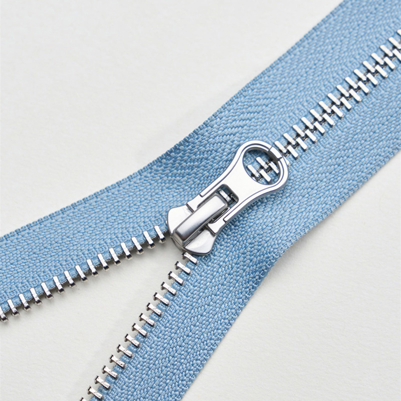 YAB KRORA Light Blue Ordinary teeth metal zipper
